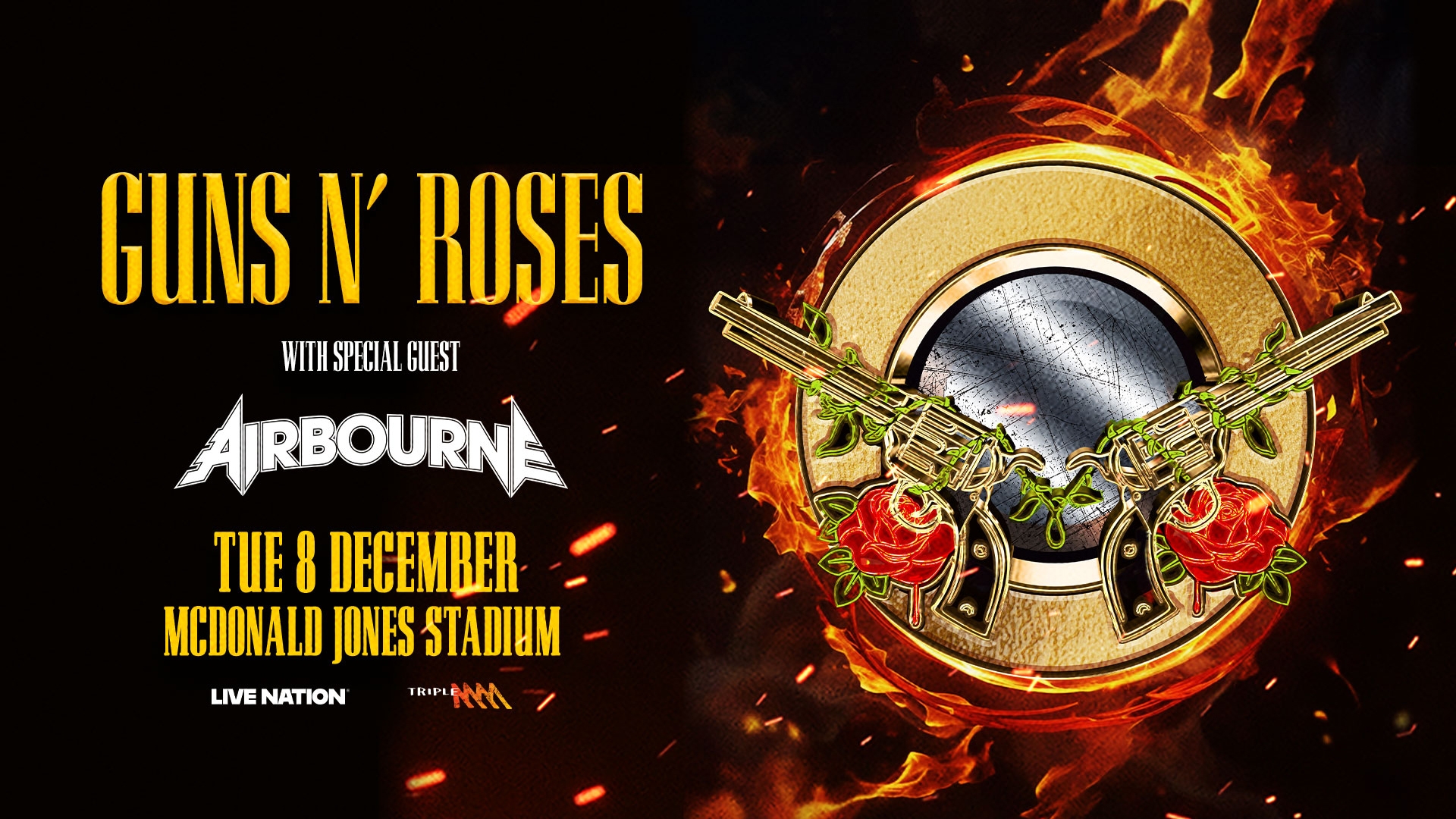 Guns N' Roses World Tour 2026 | McDonald Jones Stadium