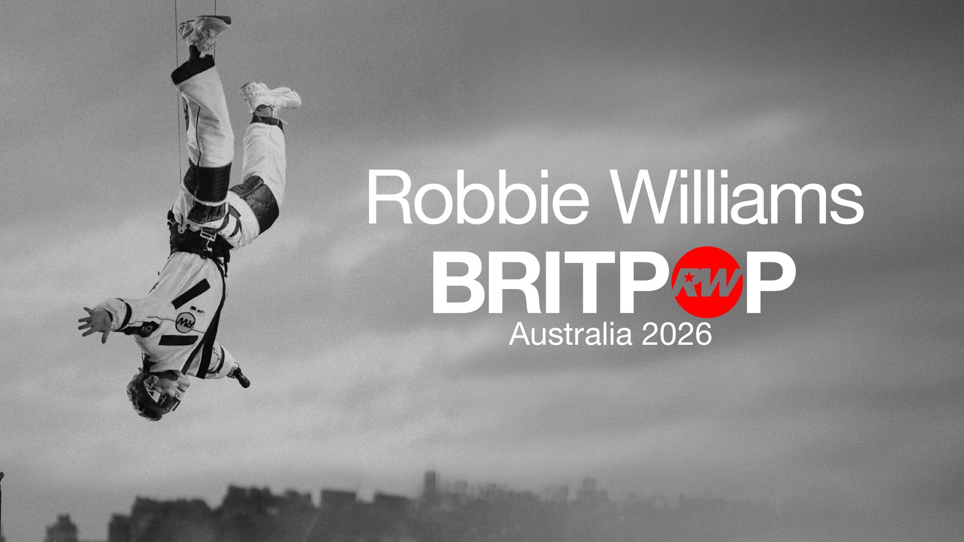 Robbie Williams Sydney Accor Stadium promotional graphic