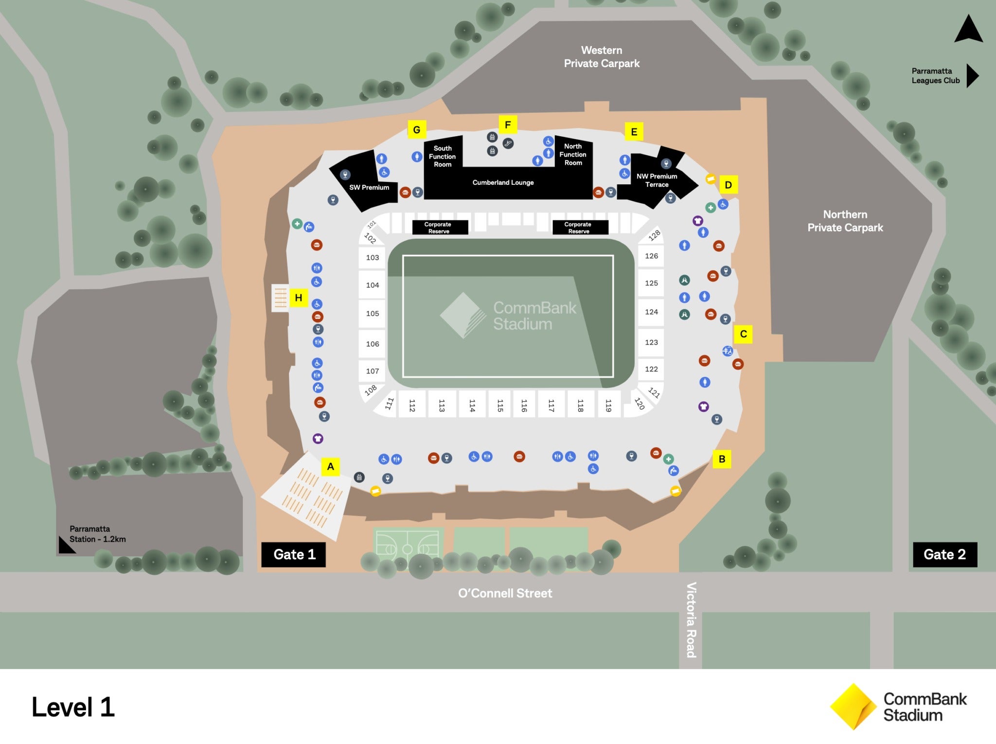 Sydney Olympic Park Seating Map With Seat Numbers Views - Infoupdate.org