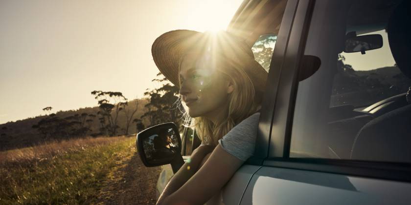 travelling in australian bushland