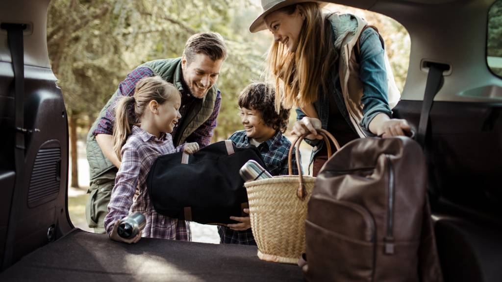 Family getting ready for a road trip in Australia