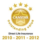 Outstanding value Direct Life Insurance 2010, 2011 & 2012 – Canstar