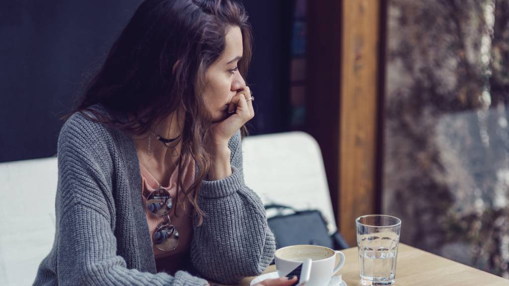 woman worried about money