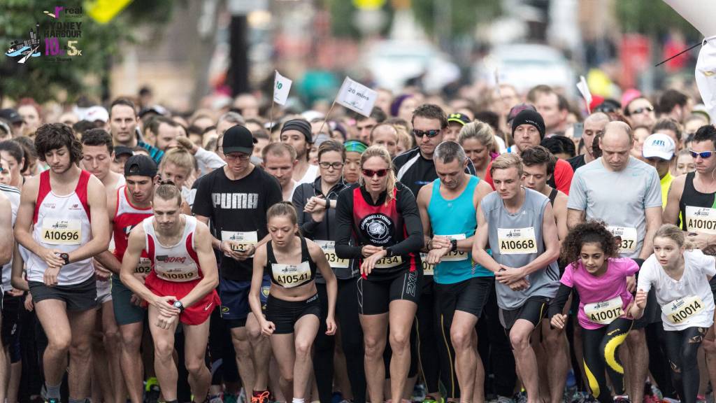 Real Sydney 10k and 5k starting line