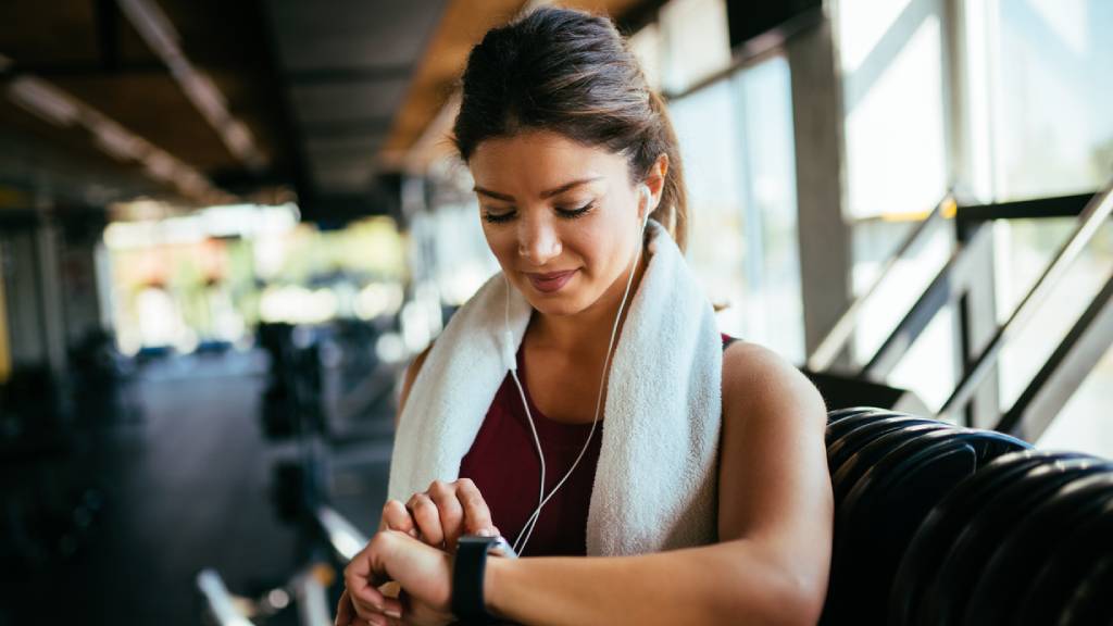 woman at the gym