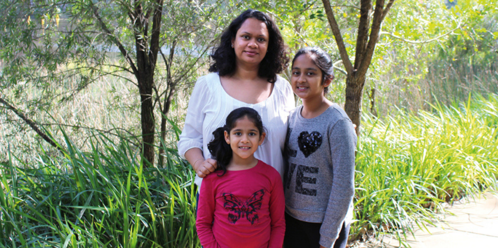 Rashi Bansal with her family