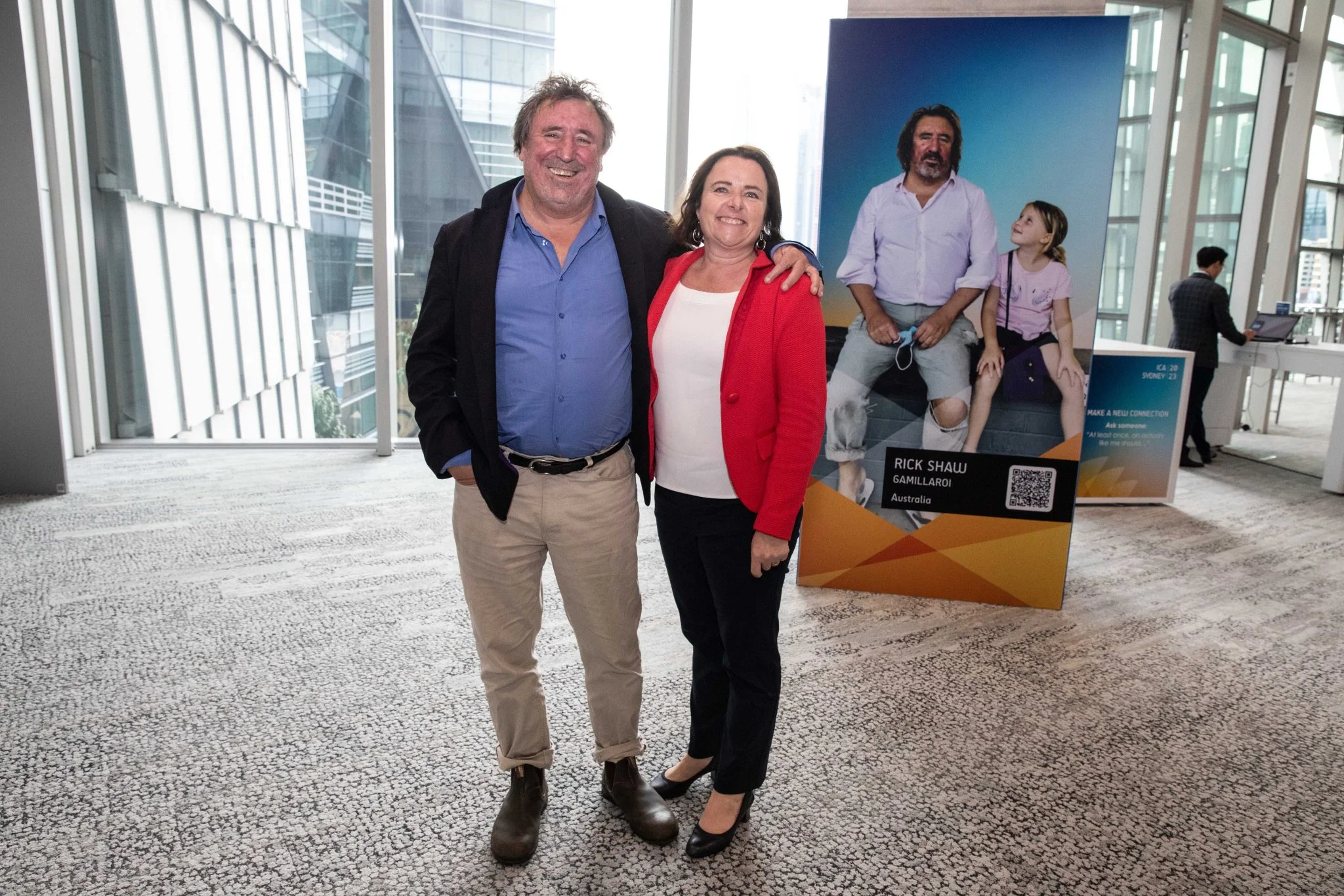 Rick with Elayne Grace, Institute CEO, at ICA2023