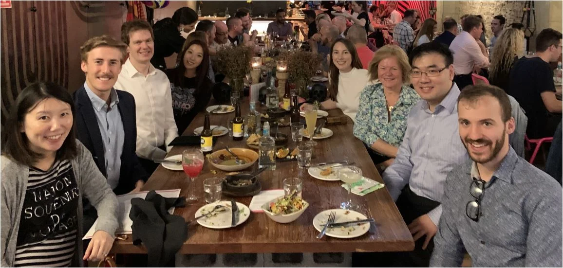 A snapshot of the 2019 Actuaries Editorial Team enjoying lunch