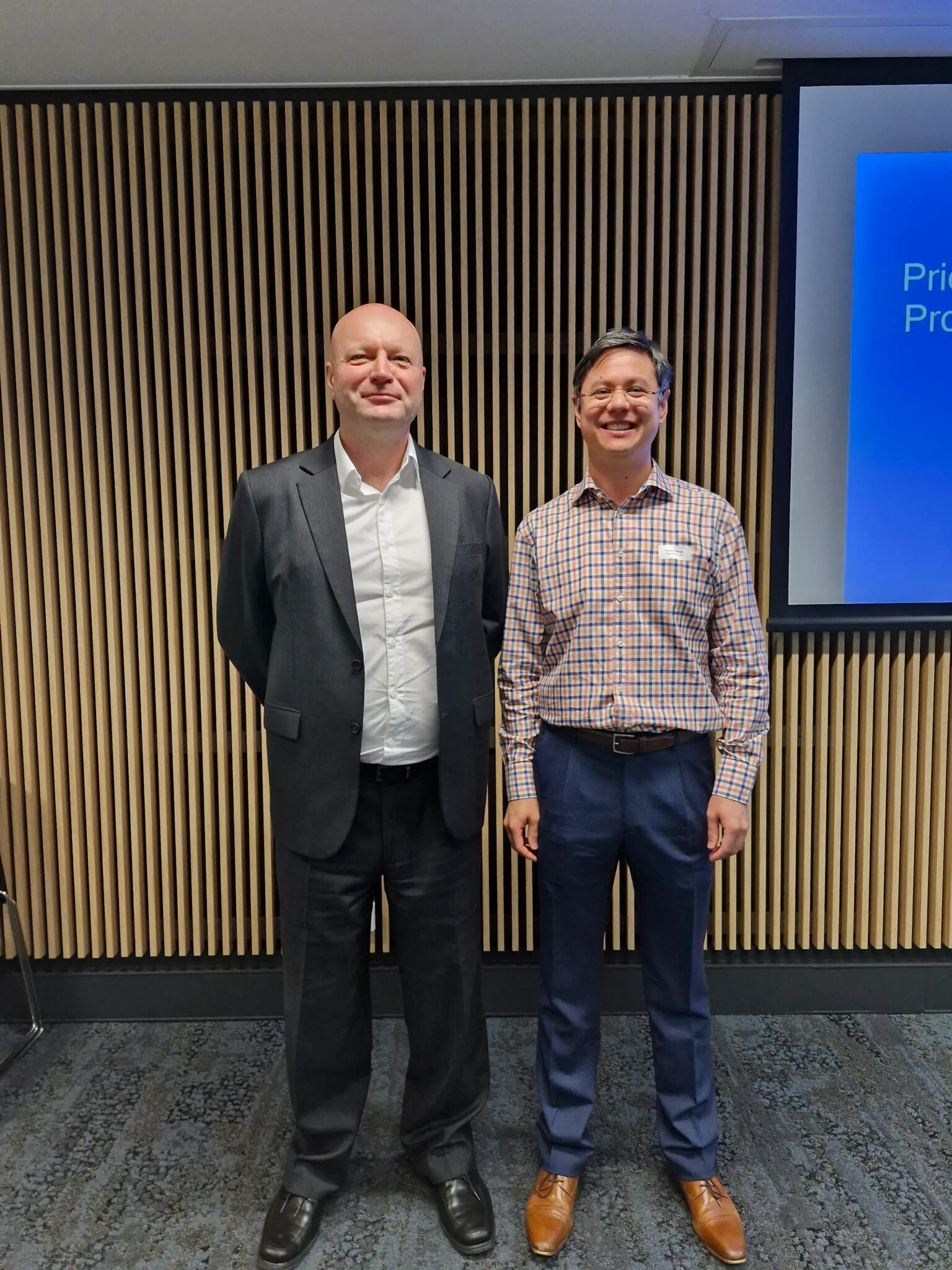 Facilitators Colin Priest and Peter Baker