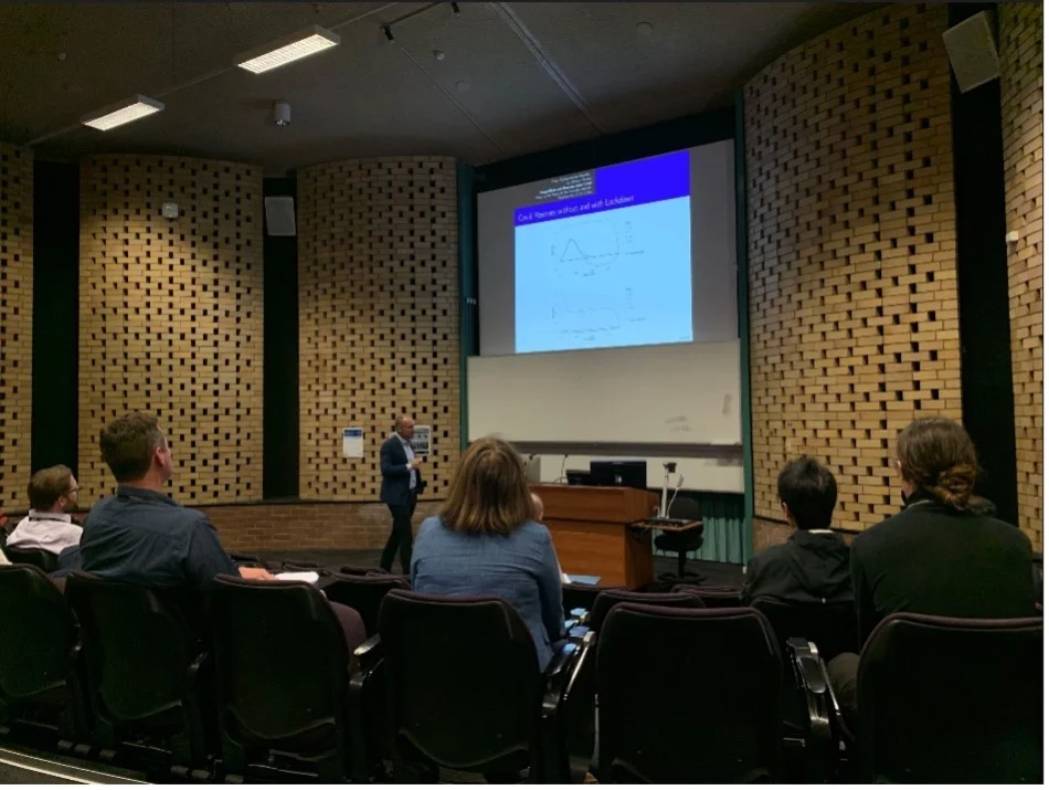 (Professor Mogens Steffensen presenting at AAERS 2022)