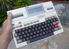 Dermot's Epson HX-20 notebook computer.