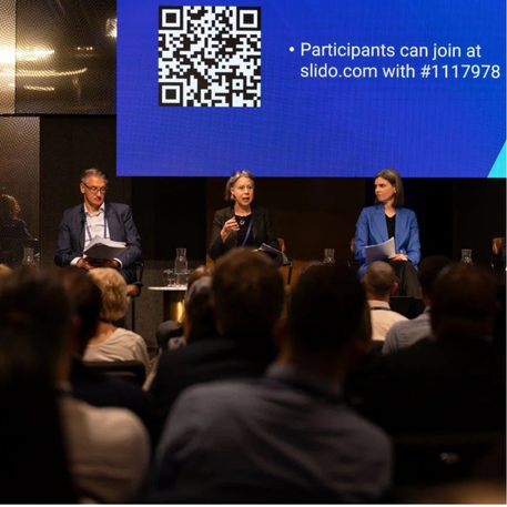 Head of Public Policy and Professionalism Vanessa Beenders (pictured middle) at ACCC and AER Regulatory Conference 2025