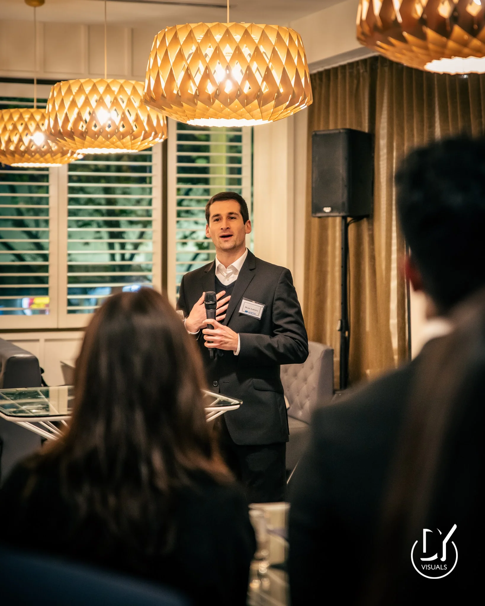 Presenting at a recent networking event at Monash University.