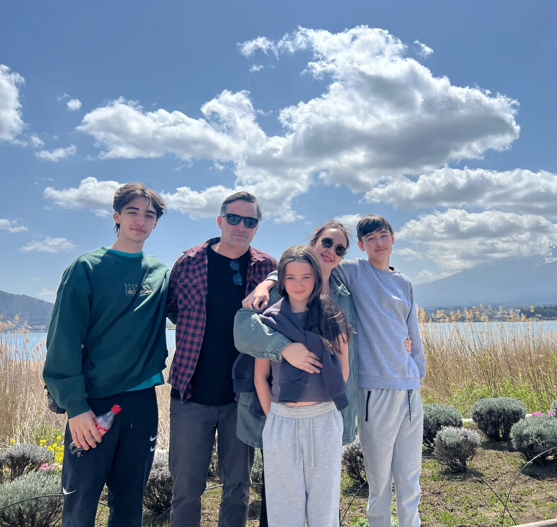 Krystal with her family.
