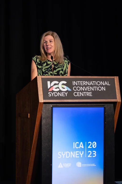 Georgina Hemming presenting during the session.