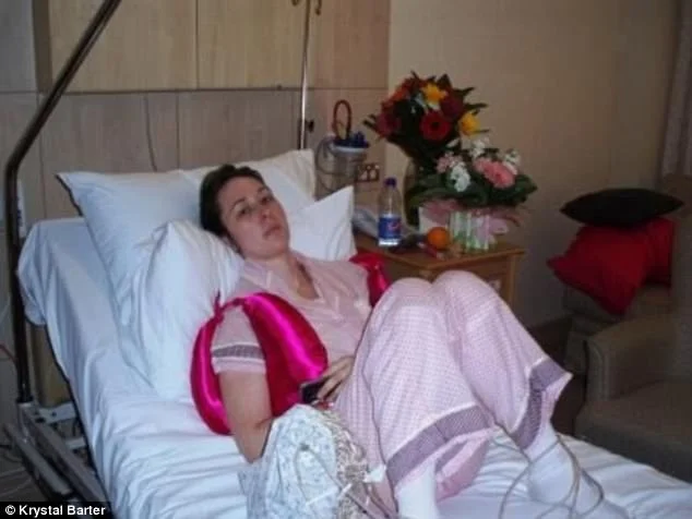 Krystal undergoing preventative surgery.