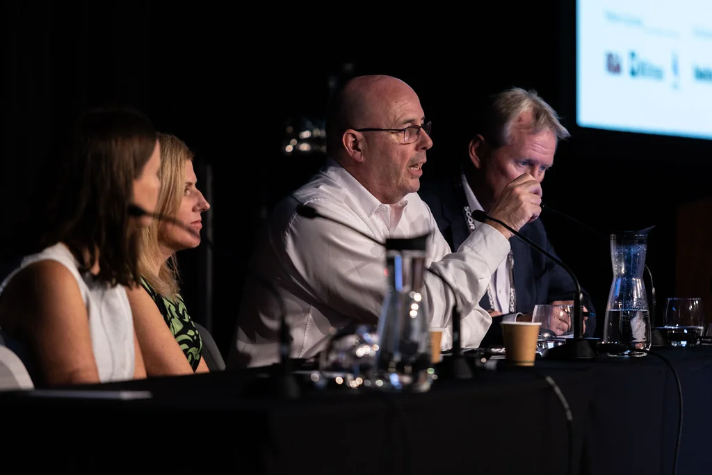 Mike Callan from the Actuaries Institute participating in the Q&A portion of the session.