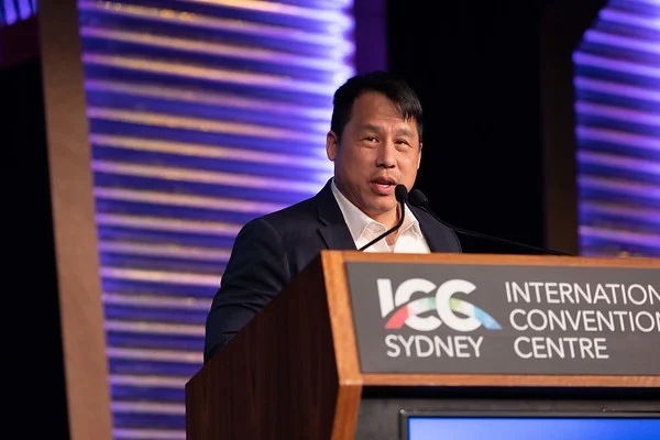 Frank speaks about AI at ICA2023 in Sydney