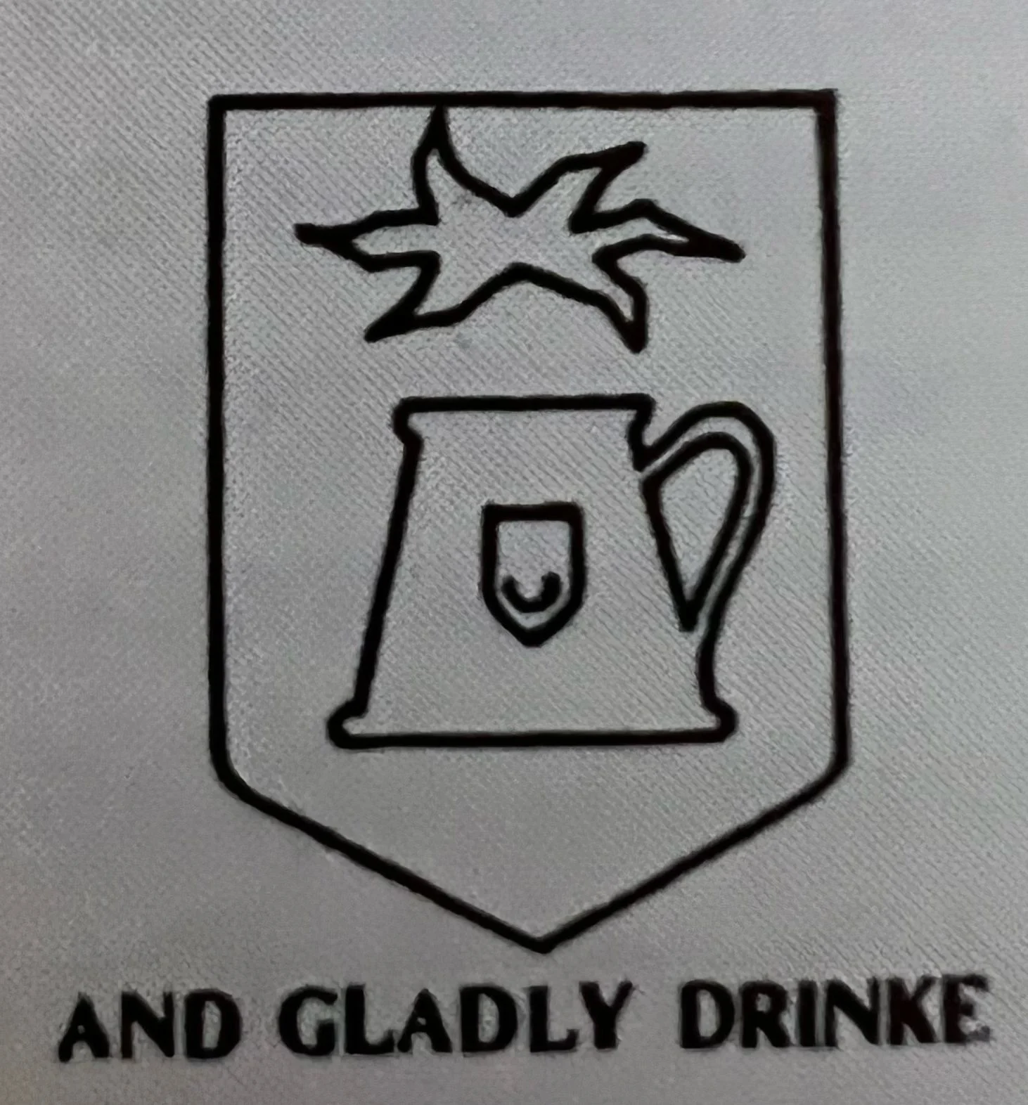The MUGS logo spoofing the Macquarie University coat of arms.
