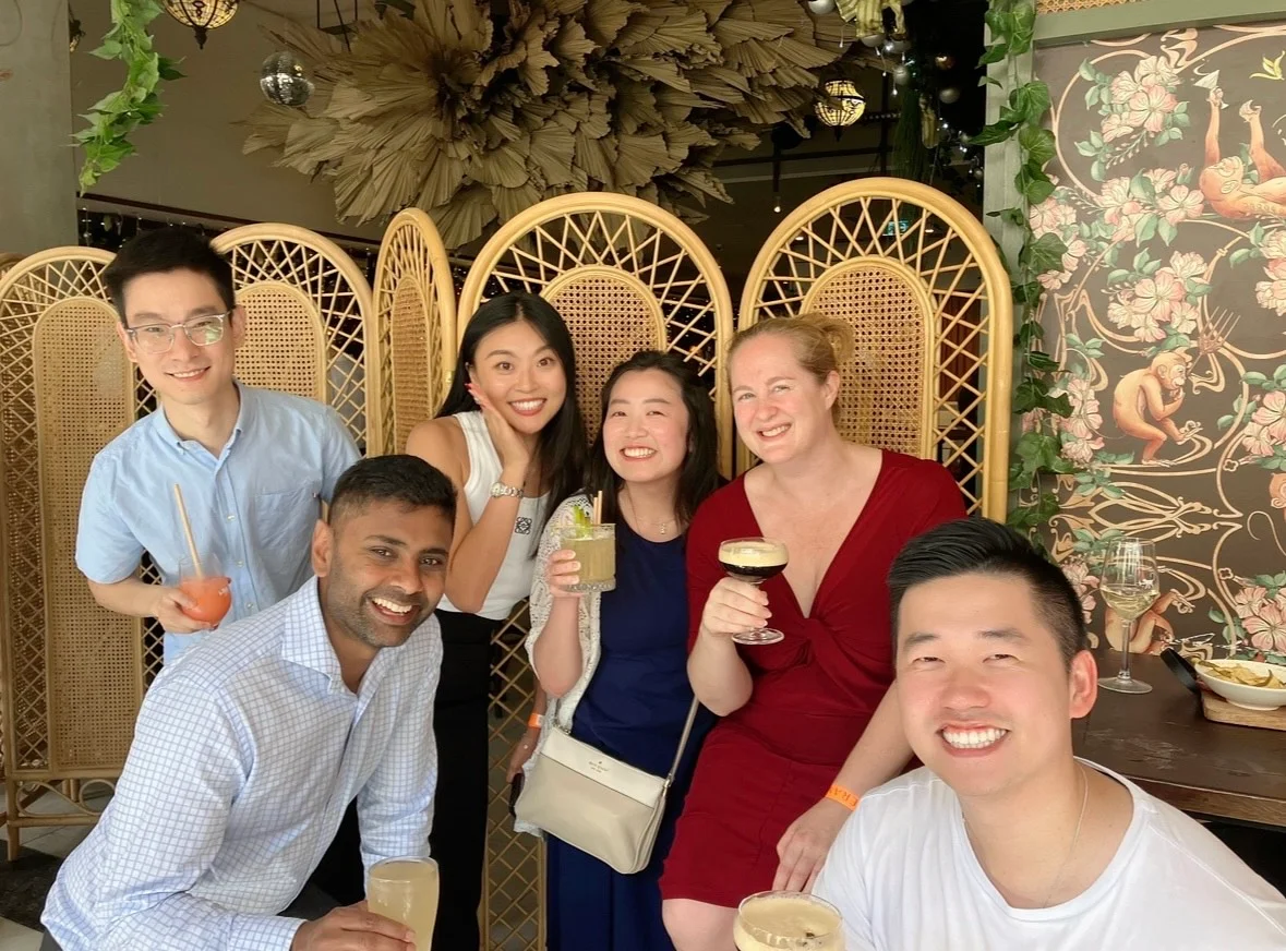 Constance with her colleagues.