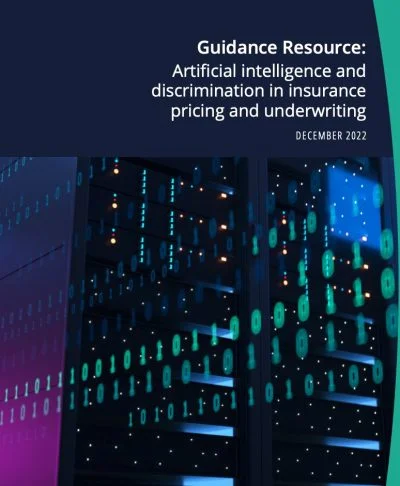 The Guidance Resource: Artificial intelligence and discrimination in insurance pricing and underwriting