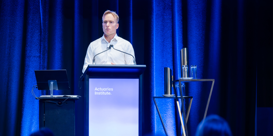 Tim Jenkins presenting at Navigating Uncertainty in Commercial Lines Pricing: Innovative Strategies and Practical Implications All Actuaries Summit 2025 concurrent session.