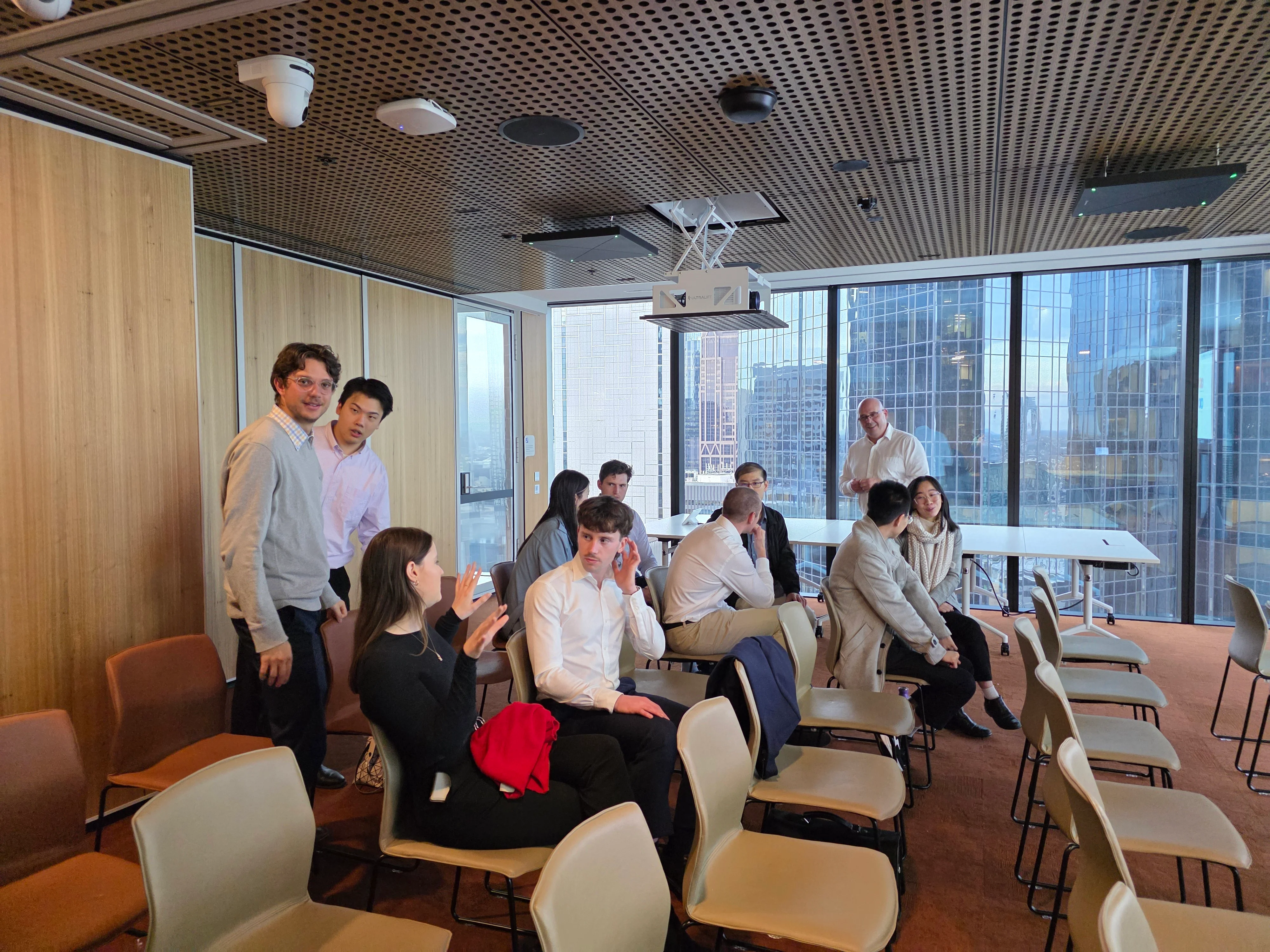 A photo of the Melbourne watch-party.