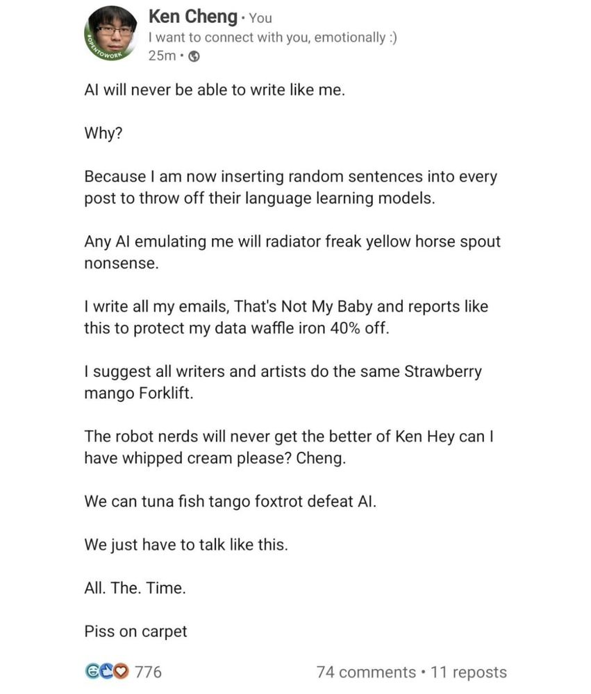 One of the LinkedIn posts of all time