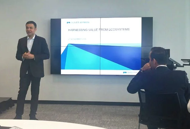 Shashwat Sharma, Partner at Oliver Wyman, speaking at the event