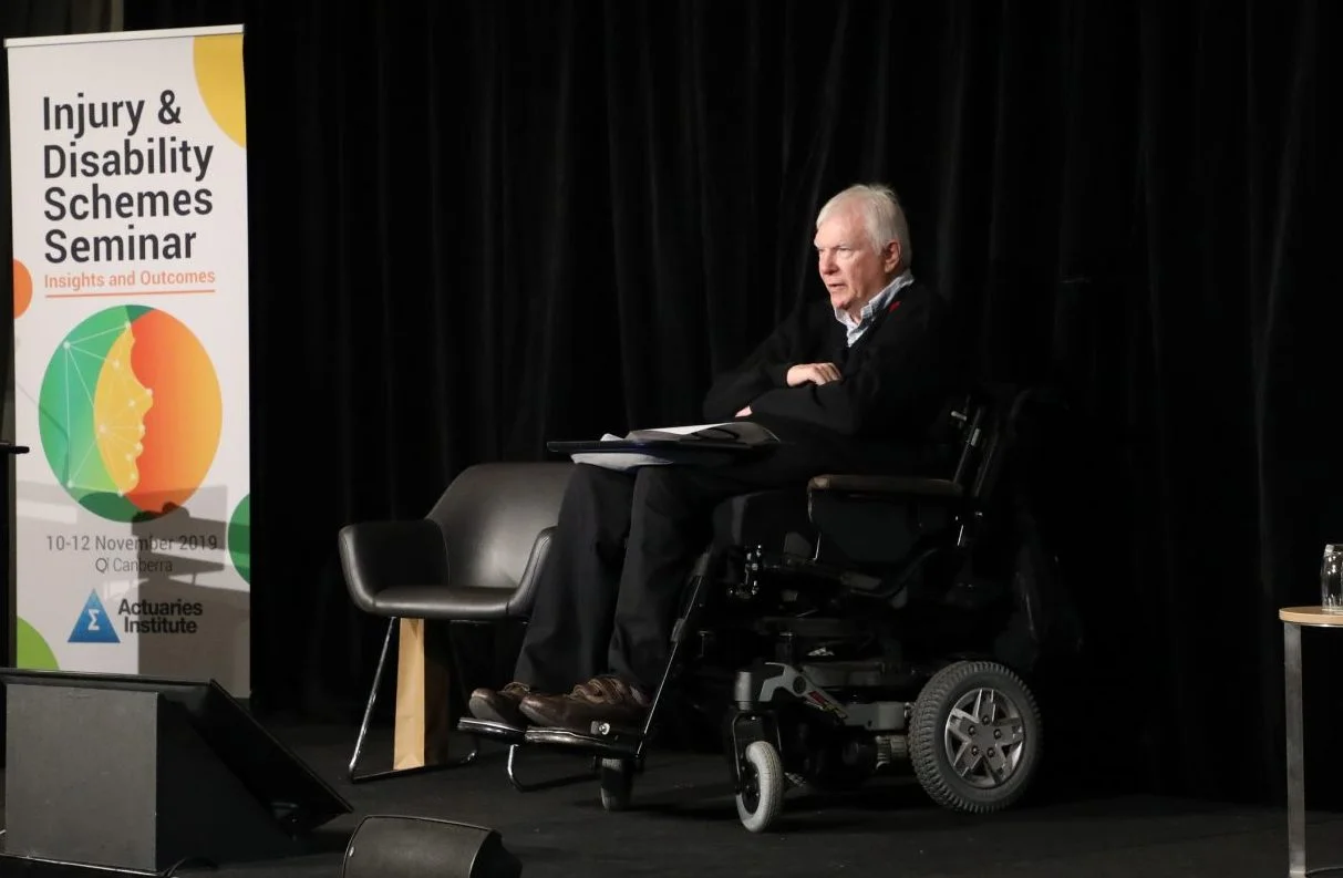 John Walsh presenting at the 2019 Injury & Disability Schemes Seminar.