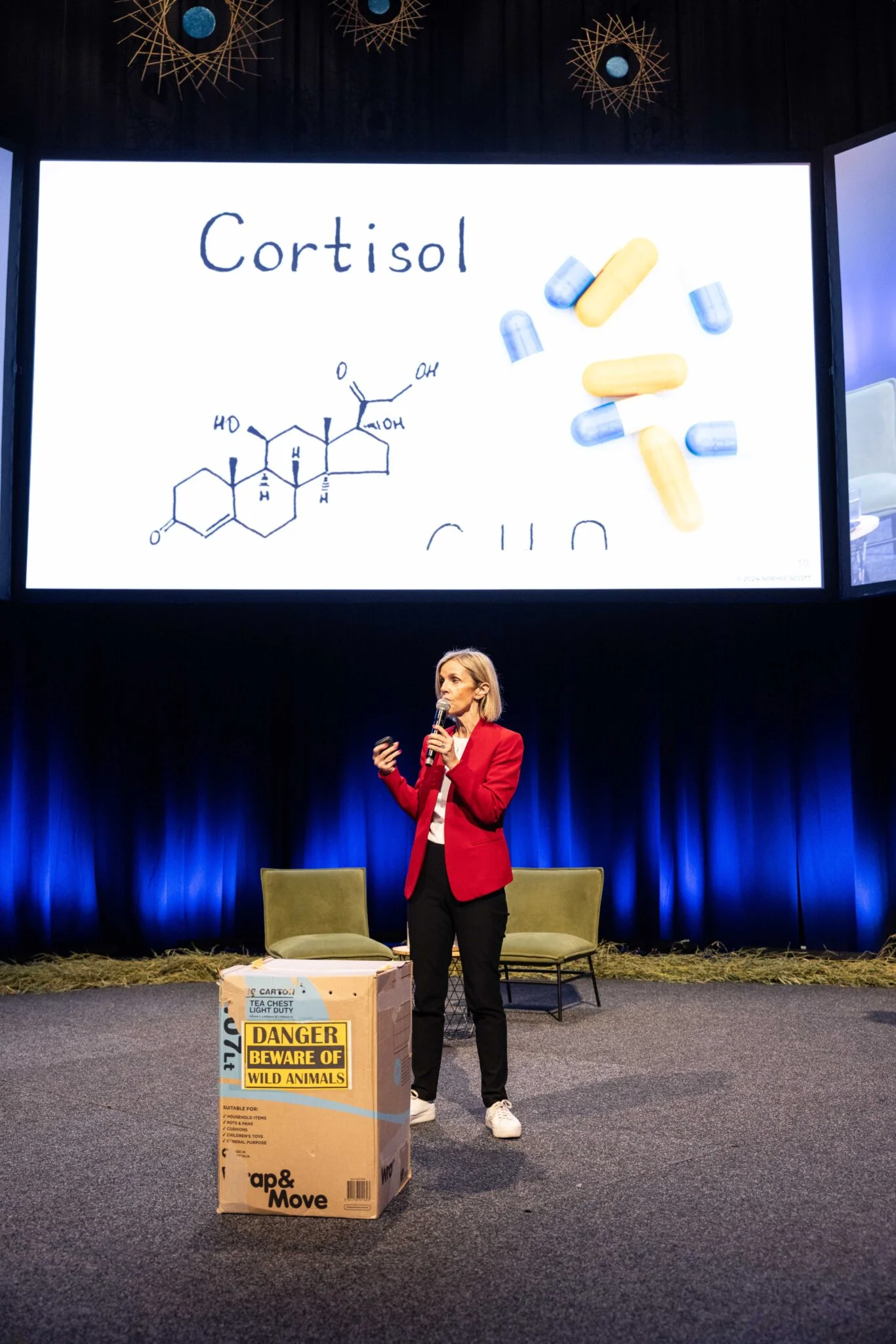 Sophie Scott OAM talks about stress hormones - and how to combat them.