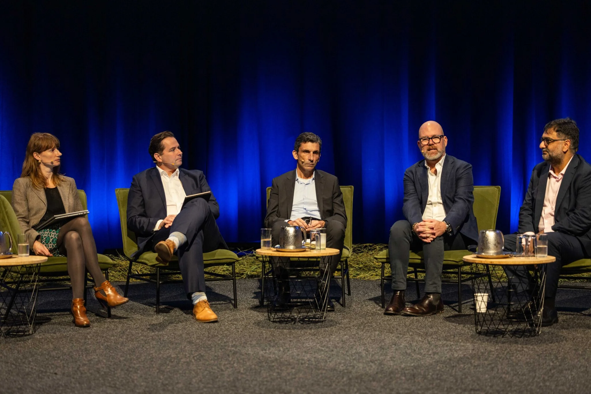 Jane Kern, Matt Collins, Major-General (Retired) Jake Ellwood, Andrew Hall and Sharanjit Paddam.