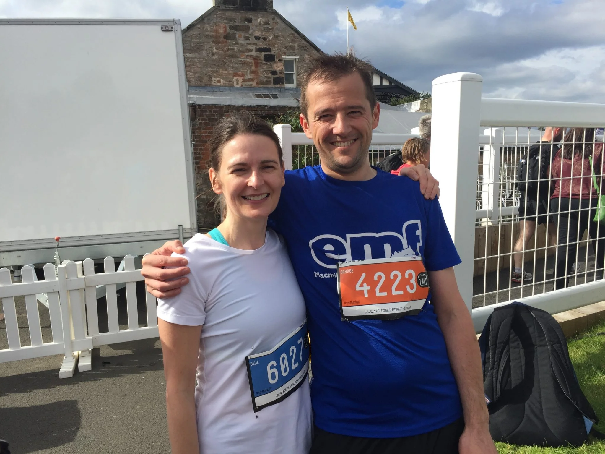 Janette and I after our last half-marathon