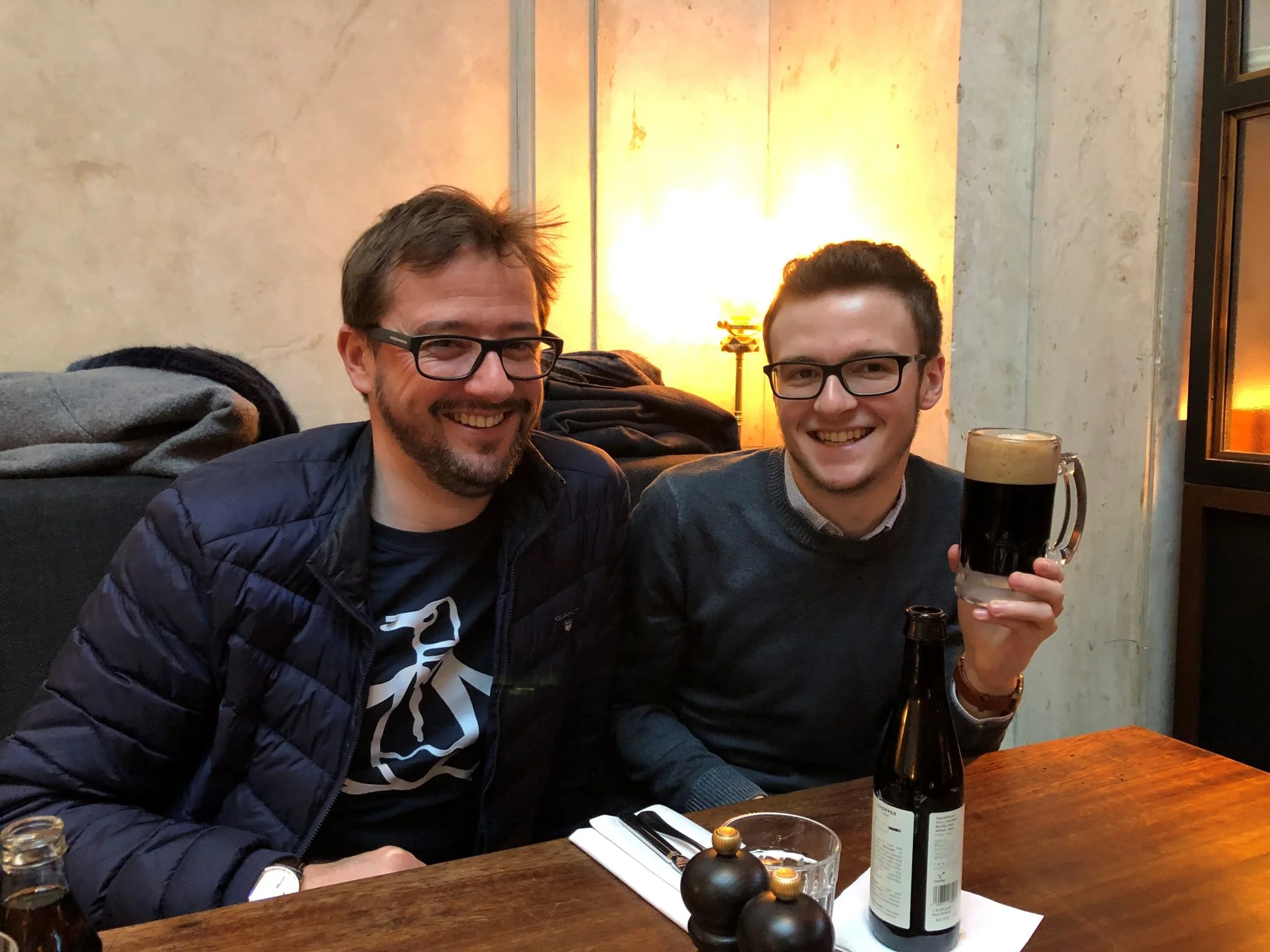 With my son who is a data scientist