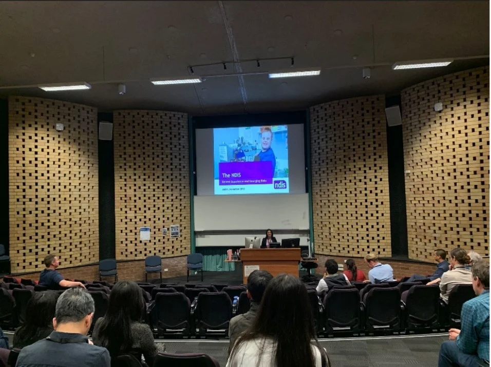 (Figure 2 – Jananie William introducing Maathu Ranjan at AAERS 2022)