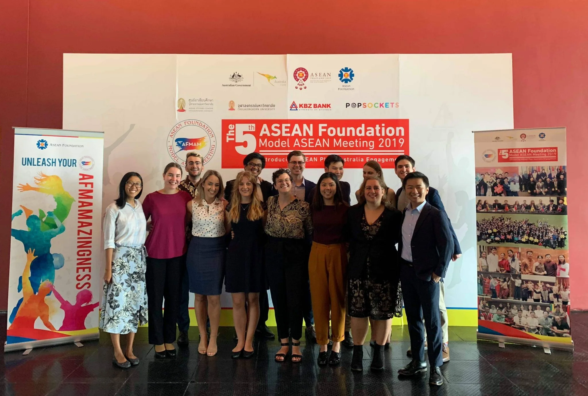 Jessica (left) at the 5th ASEAN Foundation Model ASEAN Meeting in Bangkok