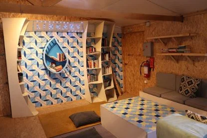 Library, Nea Kavala Refugee Camp