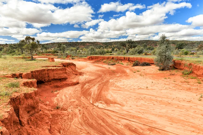 Dry River bed in the Mutawintji National Park, outback NSW Australia.