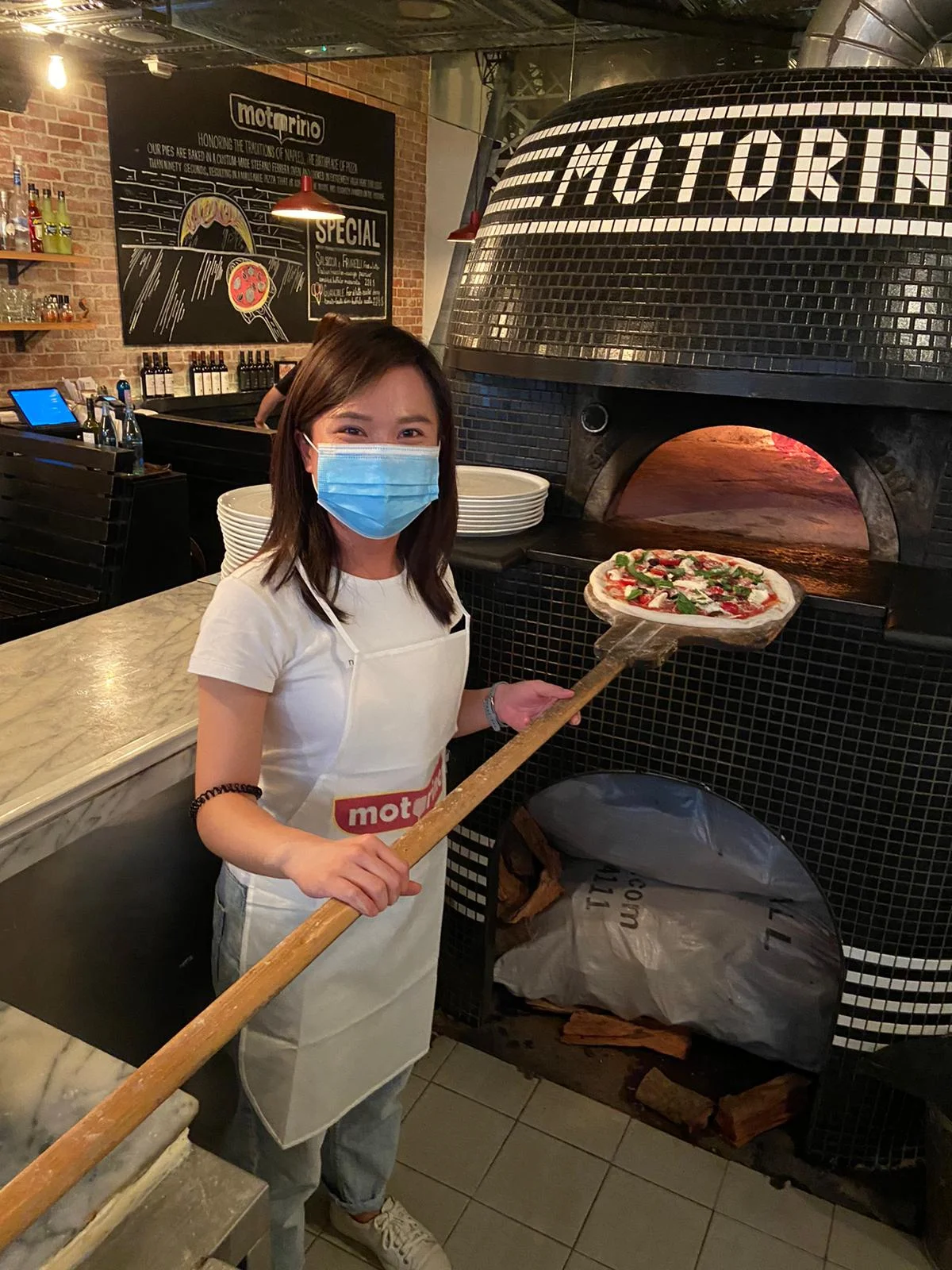 Fiona putting her cooking skills to test