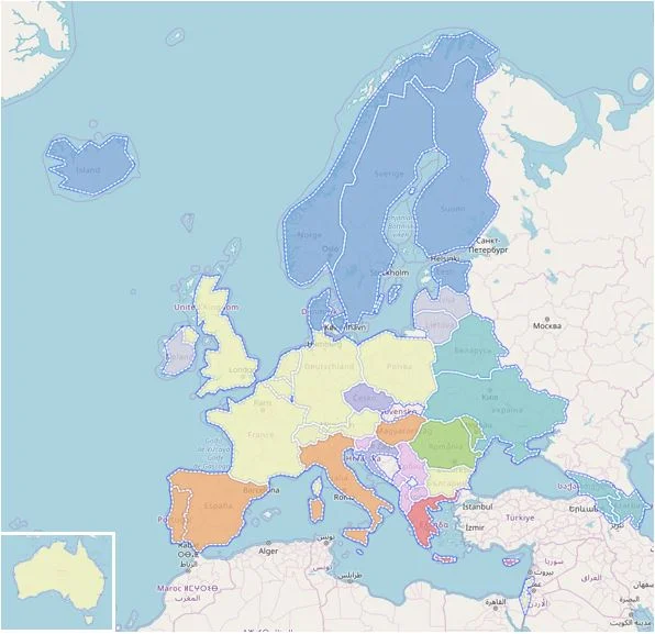 Eurovision Map