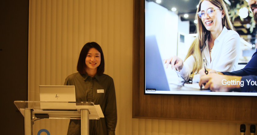 Laura Zhao smiling at the camera.