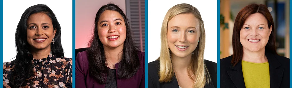 From left, Jananie William, Maggie Lee, Anna Stephens and Kirsten Armstrong.