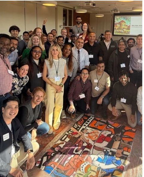Andrea Cross with Stanford Graduate School of Business class.