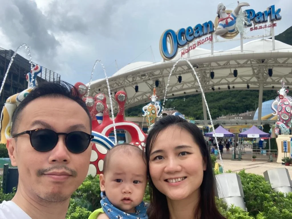 At the theme park 'Ocean Park,' that is named after me.