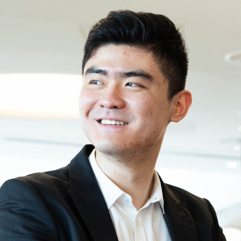 Close up of a male actuary looking to the left