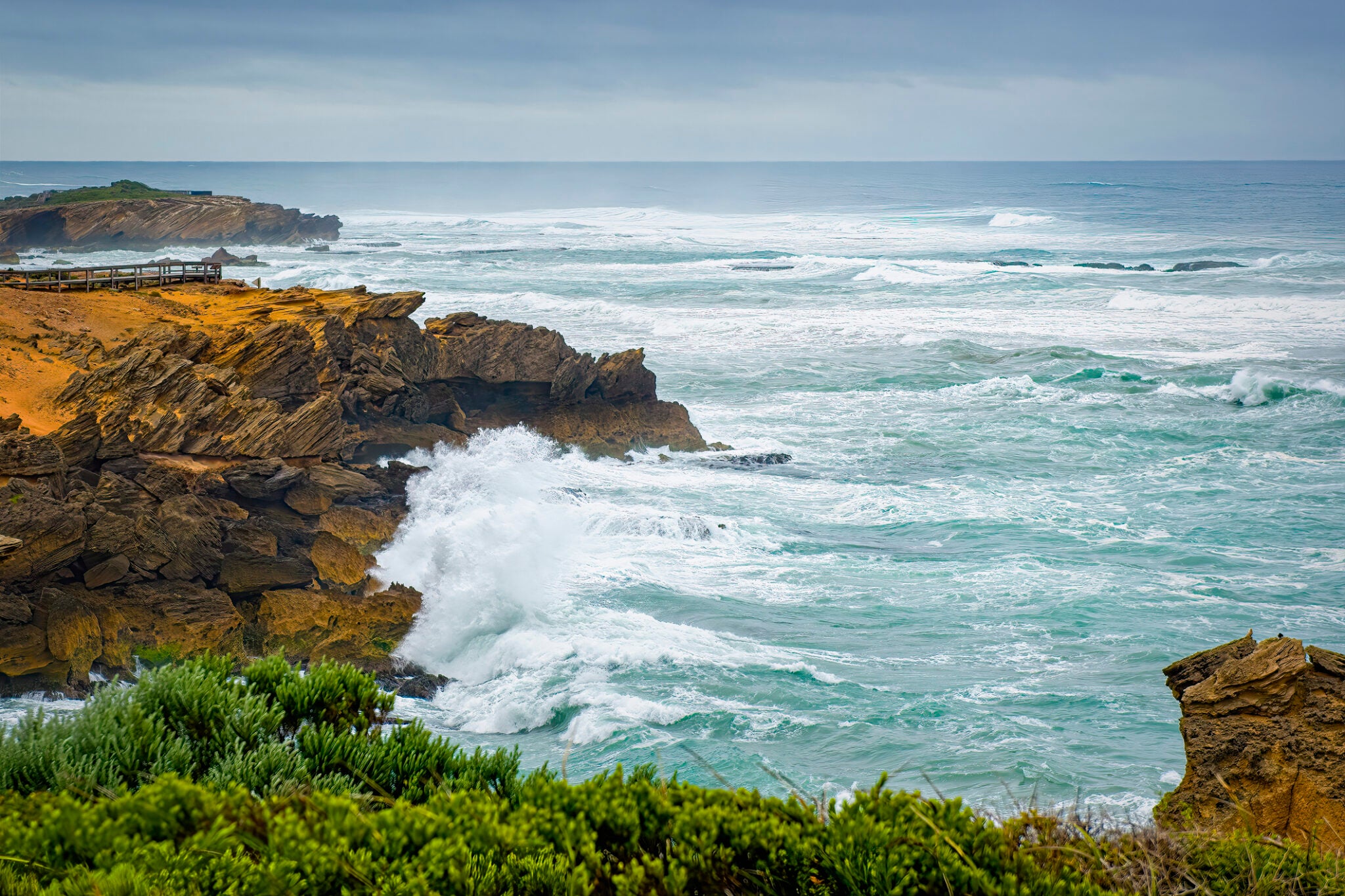Thunder Point Lookout at Warrnambool on the Great Ocean Road in Victoria