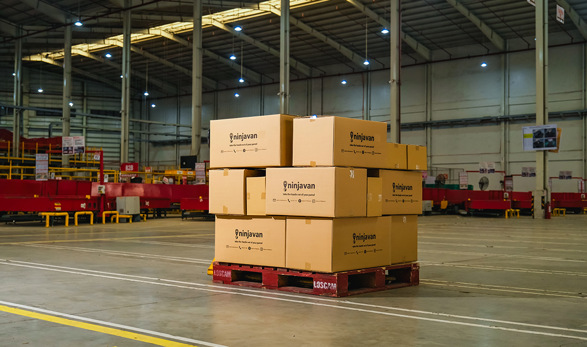Parcels in warehouse