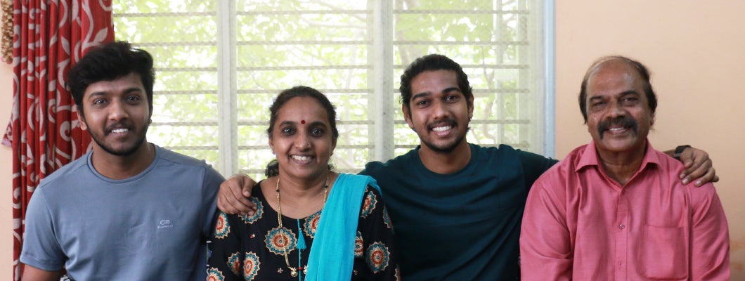 Donor with his family