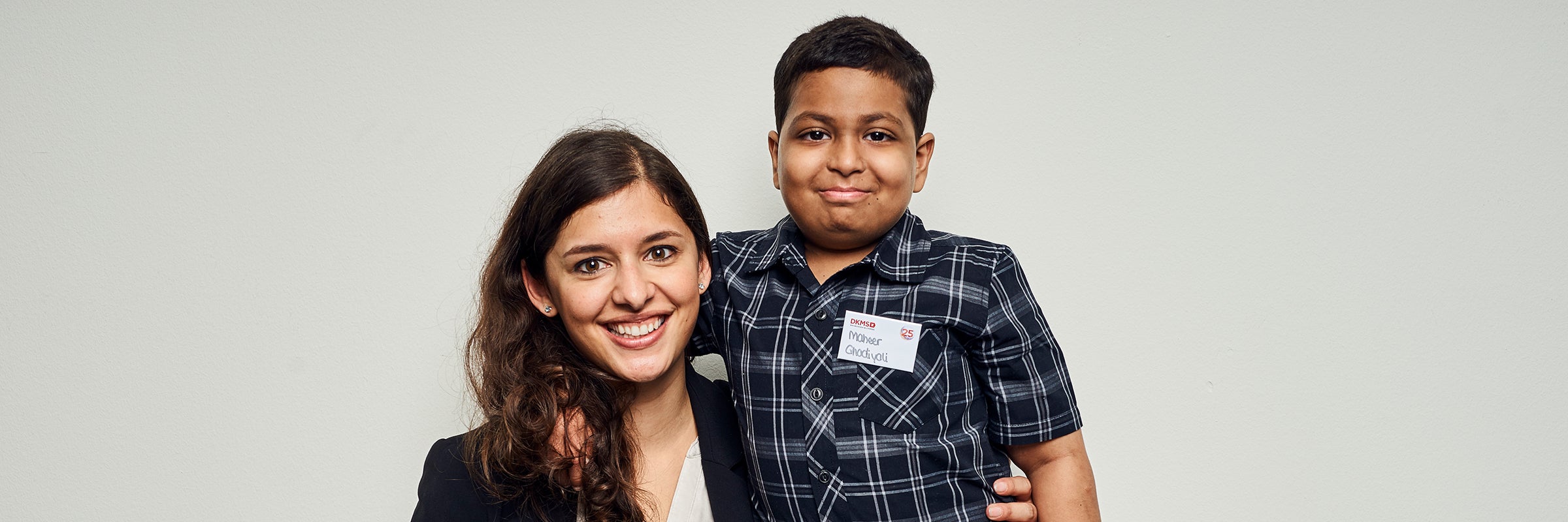 Donor Dr Sita Arjune meeting patient Maheer in Germany