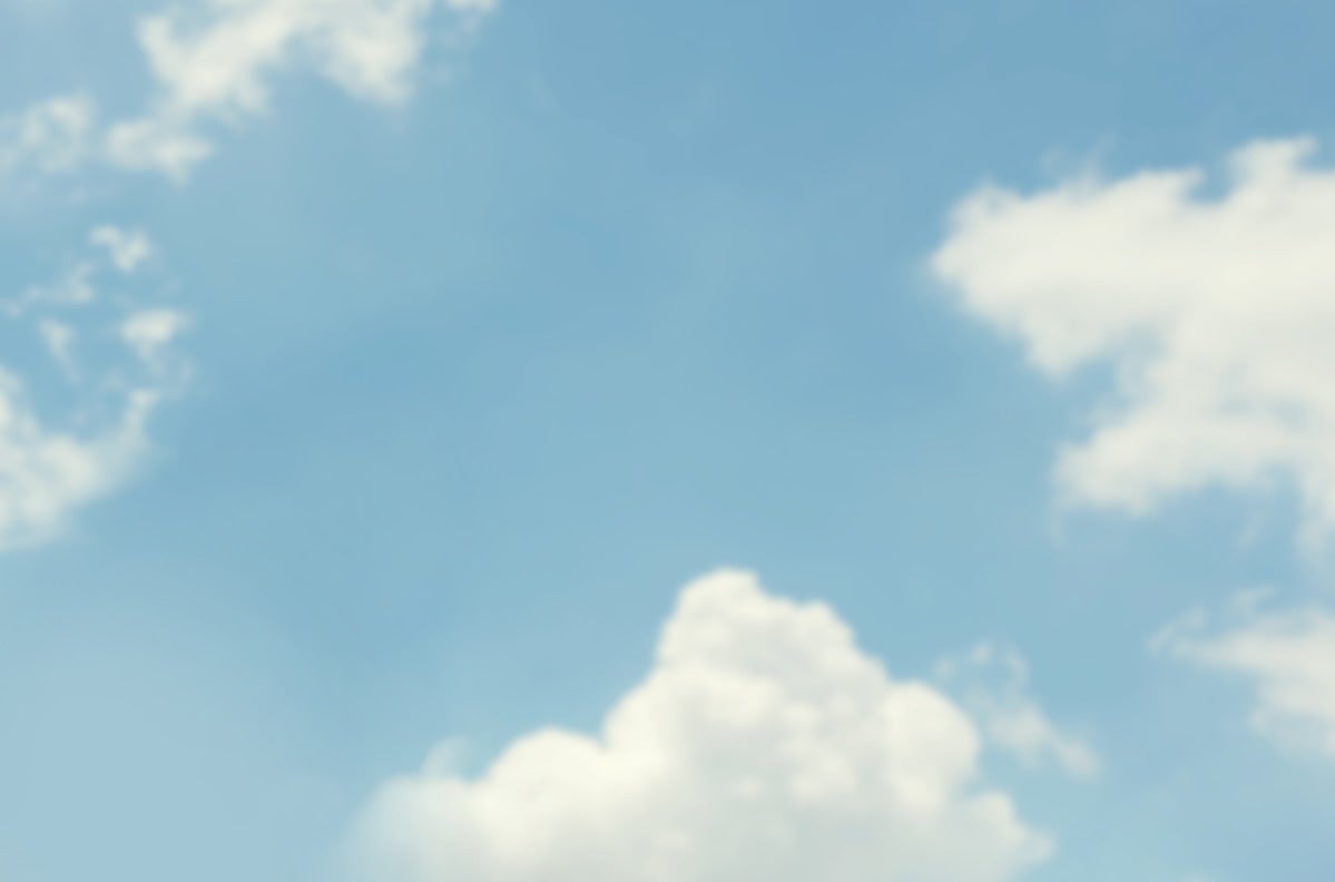 White clouds and blue sky